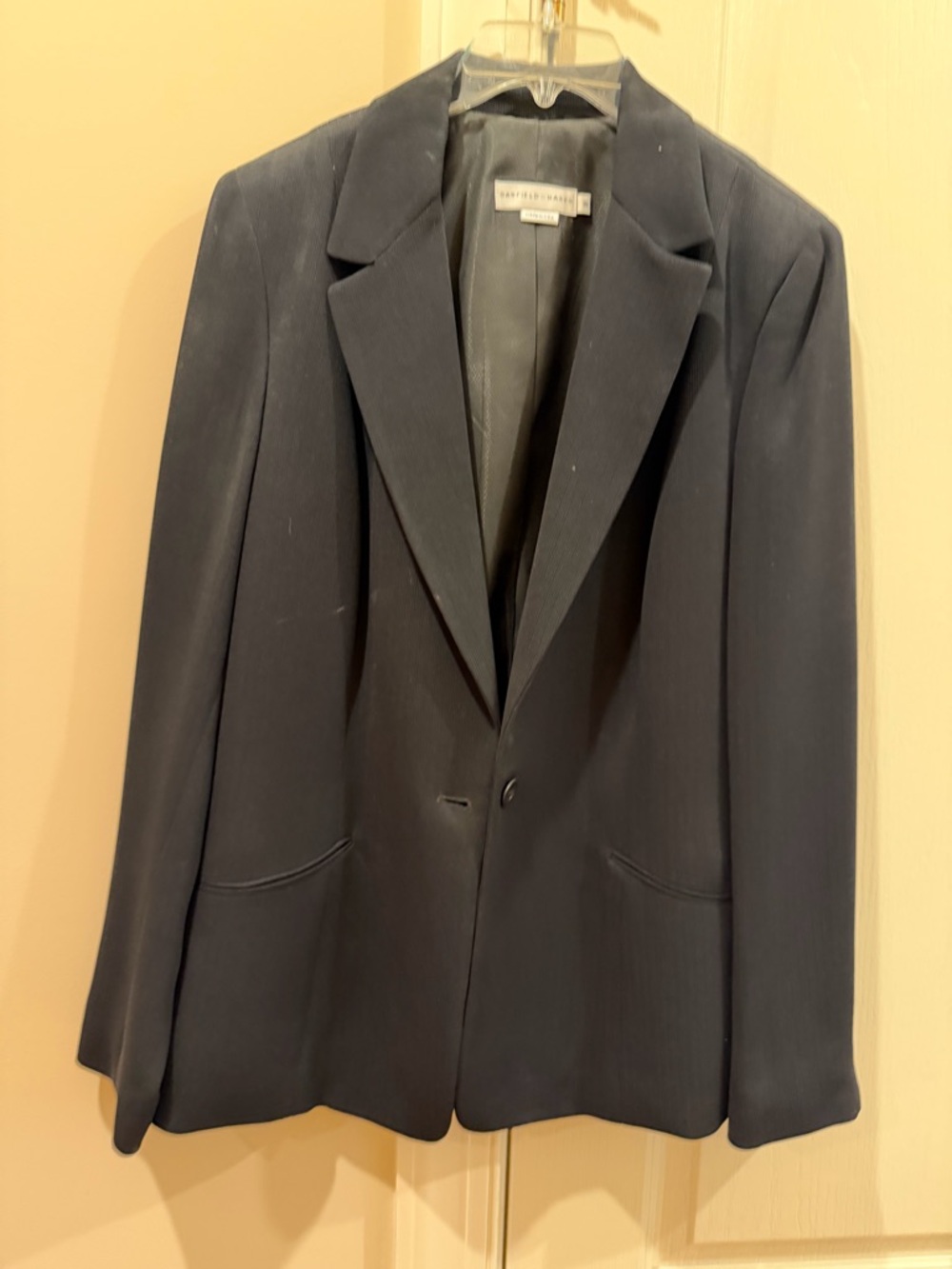 Garfield and Marks Navy Single-Button Women's Blazer